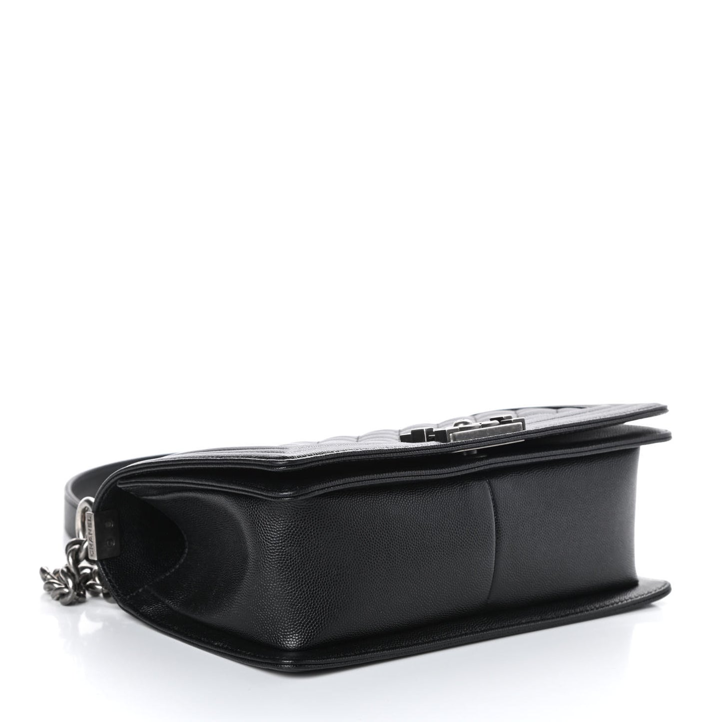 Caviar Quilted Medium Boy Flap Black