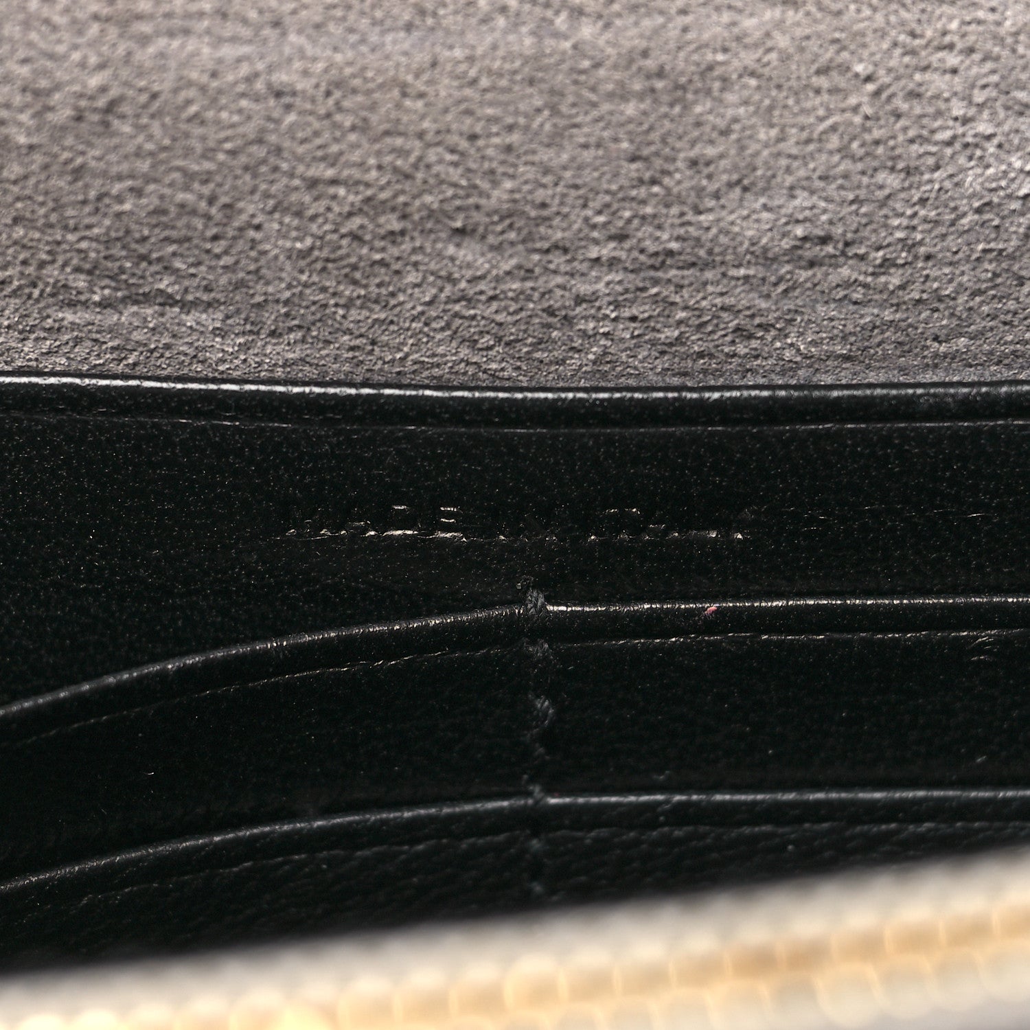 Saint Laurent Metallic Calfskin Kate Monogram Tassel Chain Wallet Silver 6 of 12