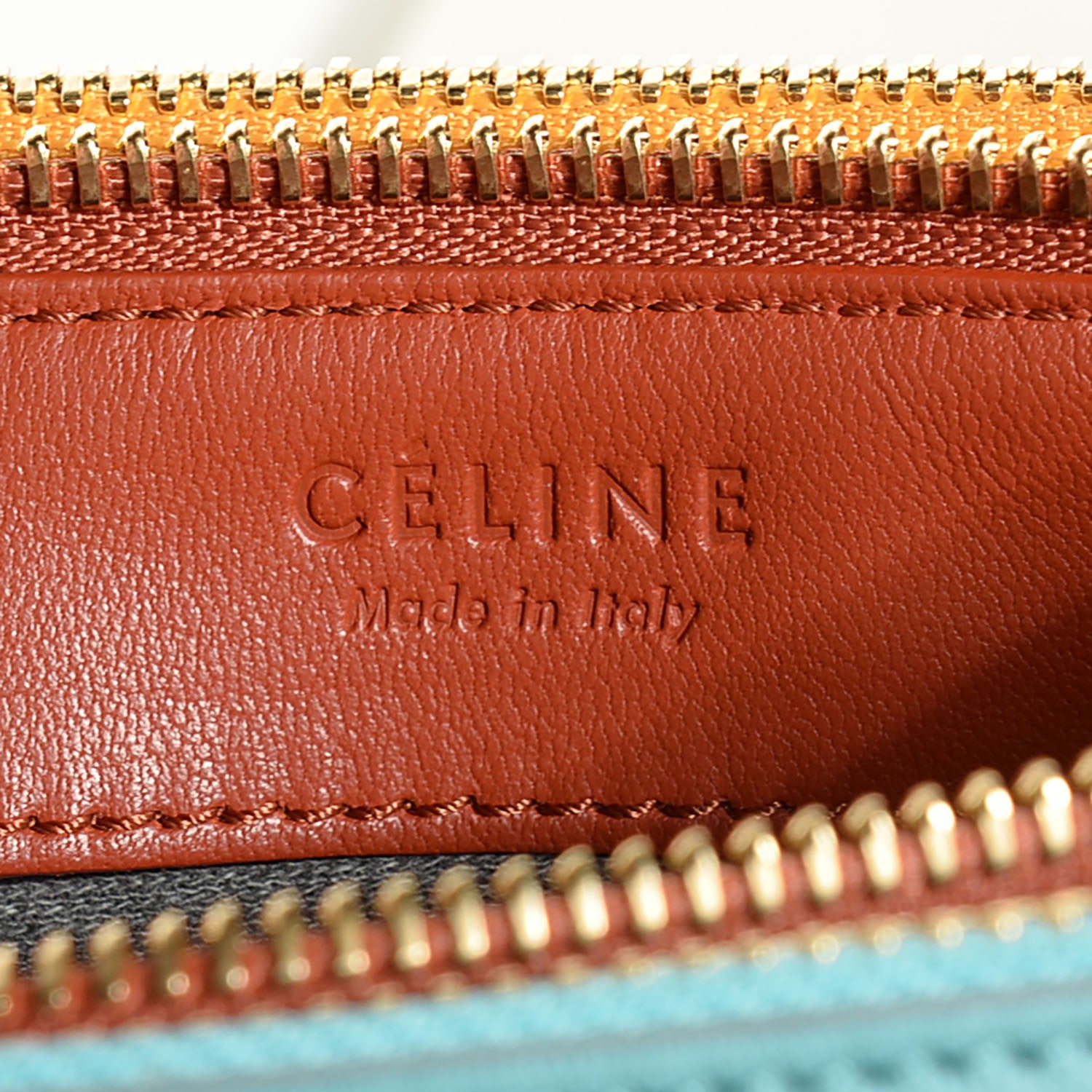 Celine Lambskin Small Multicolor Trio Crossbody Bag Antarctic 6 of 8