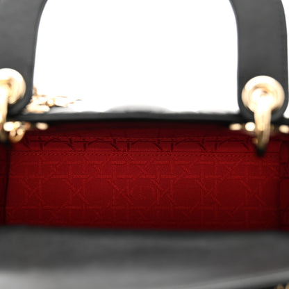 Christian Dior Lambskin Cannage Small My ABCDior Lady Dior Black 6 of 9