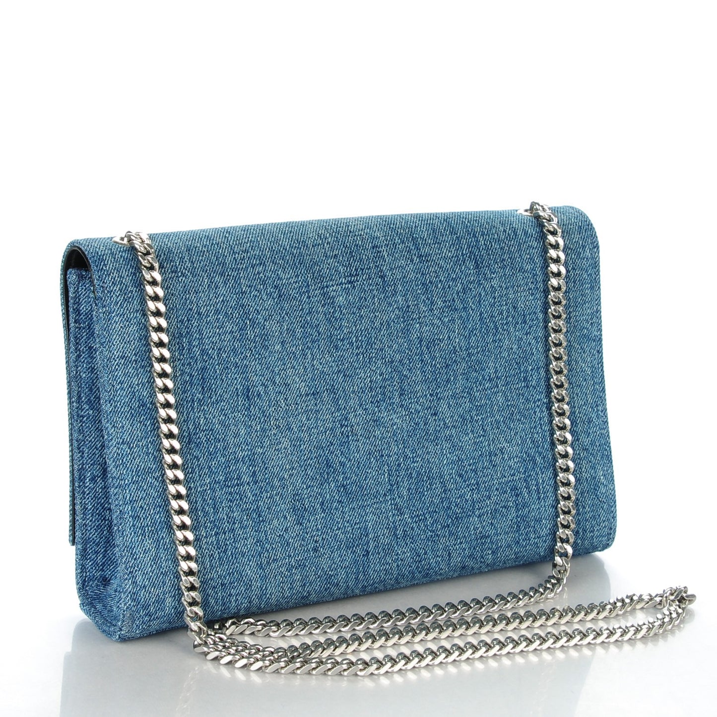 Denim Medium Classic Monogram Satchel Blue