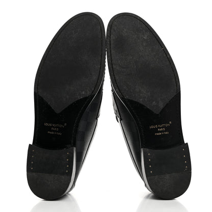 Louis Vuitton Damier Graphite Calfskin Mens Major Loafers 11 5 of 10