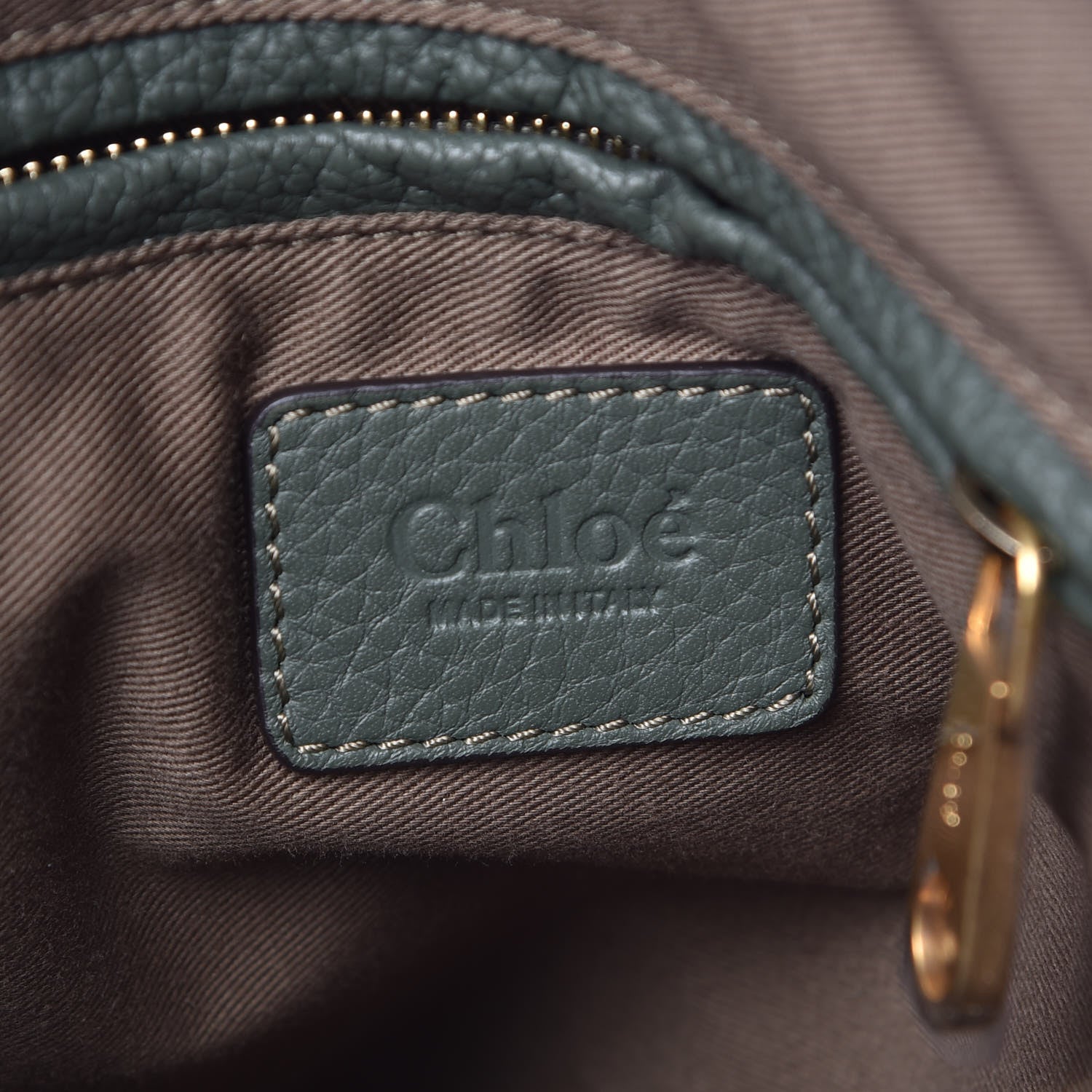 Chloe Calfskin Medium Marcie Satchel Midnight Green 8 of 11