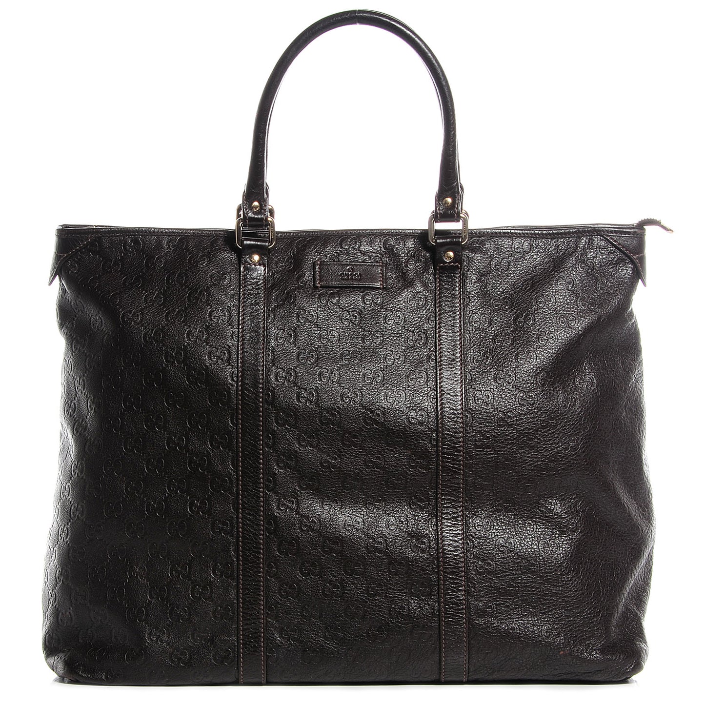 Guccissima Medium Joy Tote Bag Dark Brown