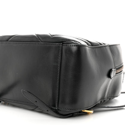 Gucci Calfskin Matelasse GG Marmont Backpack Black 10 of 14