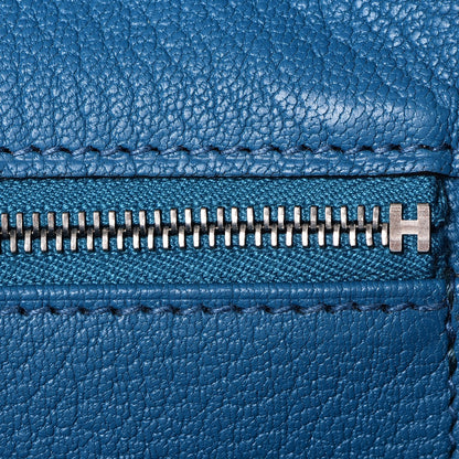Hermes Taurillon Clemence Birkin 35 Bleu Izmir 17 of 42