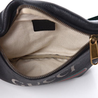 Gucci Grained Calfskin Small Logo Belt Bag Black 5 of 10