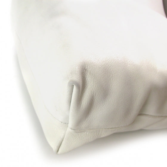 Lambskin Edgy Tote Ivory