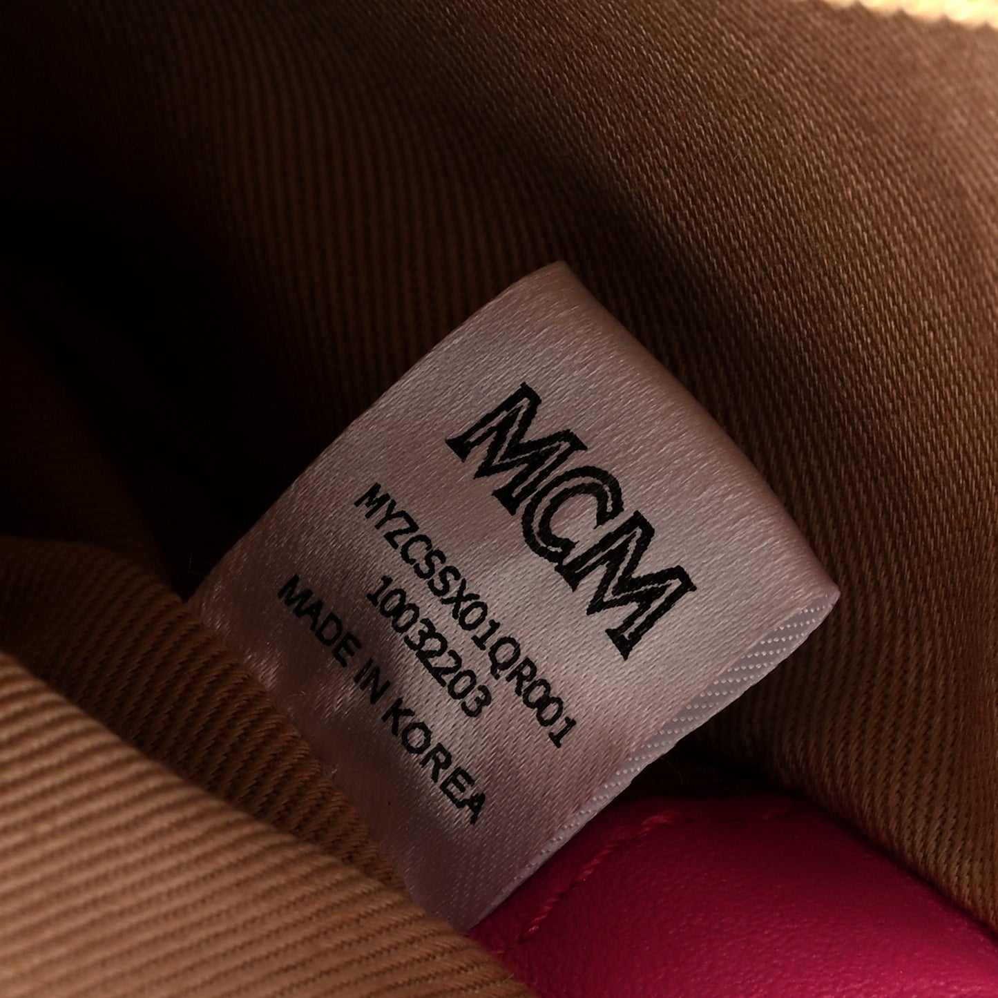 Calfskin Color Splash Mini Pouch on Chain Pink