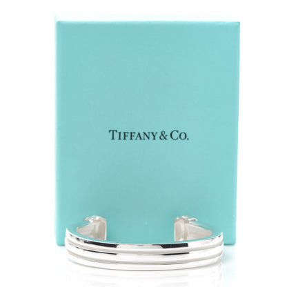 Tiffany Sterling Silver Atlas Ribbed Cuff Bracelet 5 of 5
