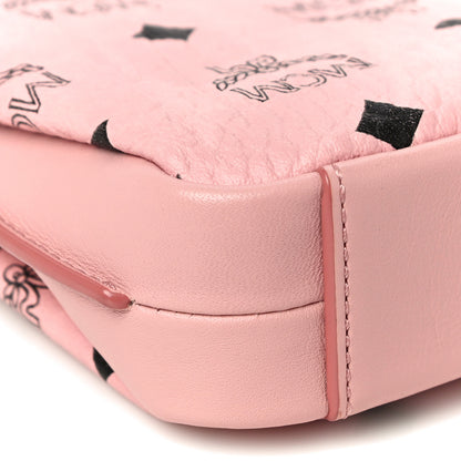 MCM Visetos Medium Millie Zip Crossbody Bag Soft Pink 9 of 10