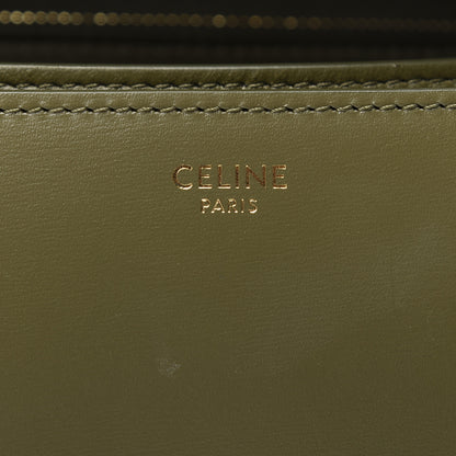 Celine Box Calfskin Classic Box Medium Flap Bag Army Green 8 of 9