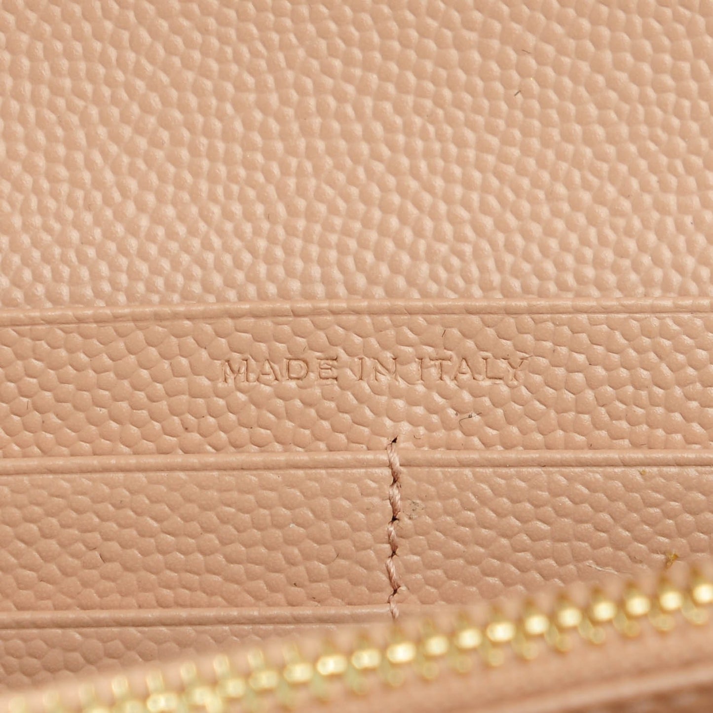 Grain De Poudre Matelasse Chevron Monogram Wallet Pale Blush