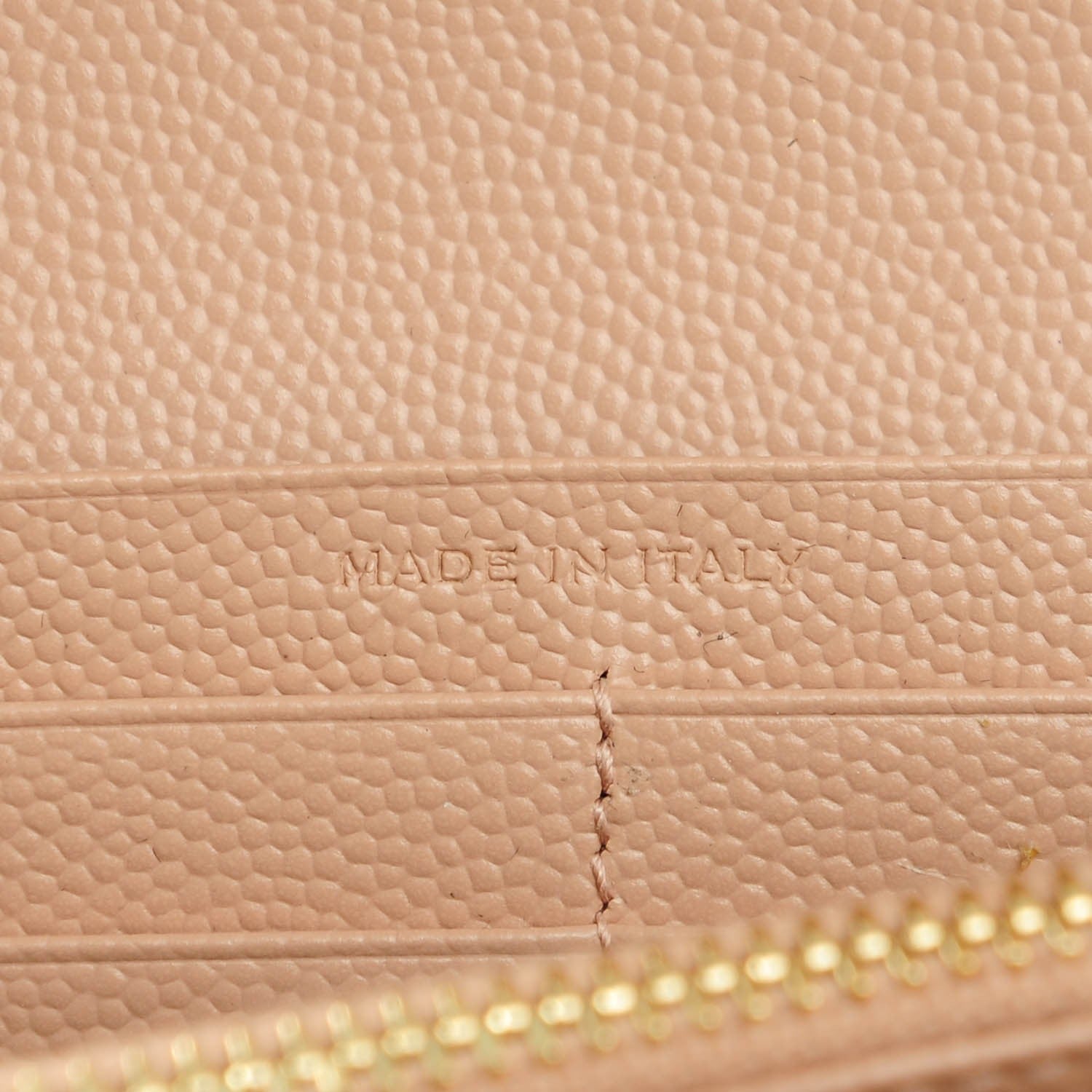 Saint Laurent Grain De Poudre Matelasse Chevron Monogram Wallet Pale Blush 8 of 8