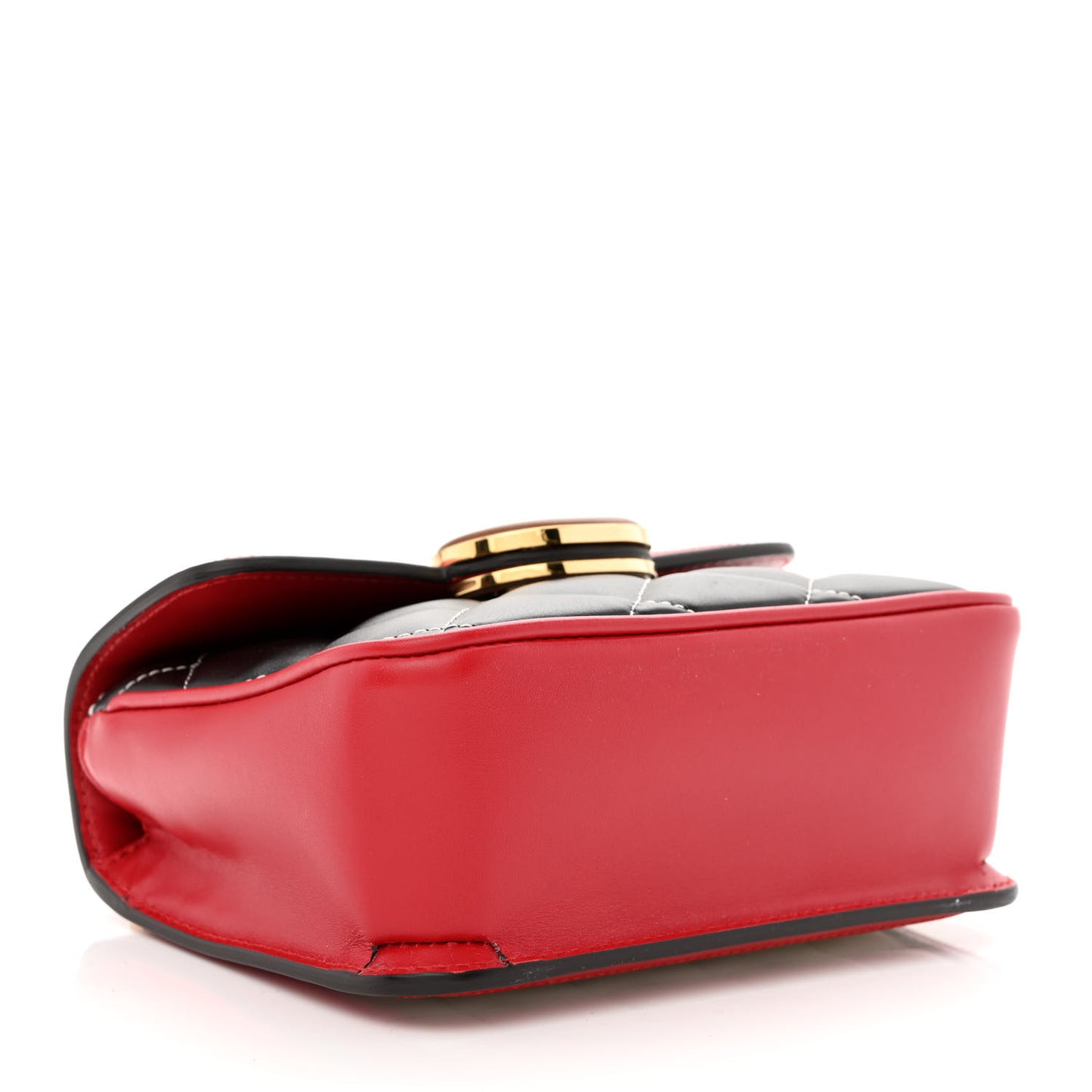 Calfskin Quilted Mini Deco Shoulder Bag Mystic White Red Black