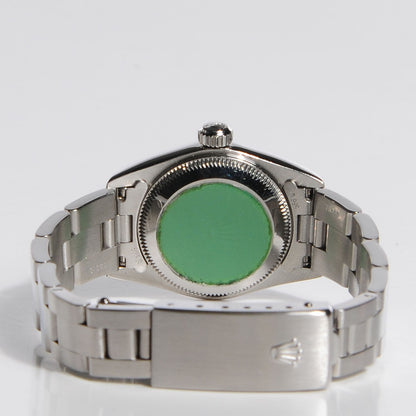 Rolex Stainless Steel 24mm Oyster Perpetual Watch White Roman 67180 4 of 9