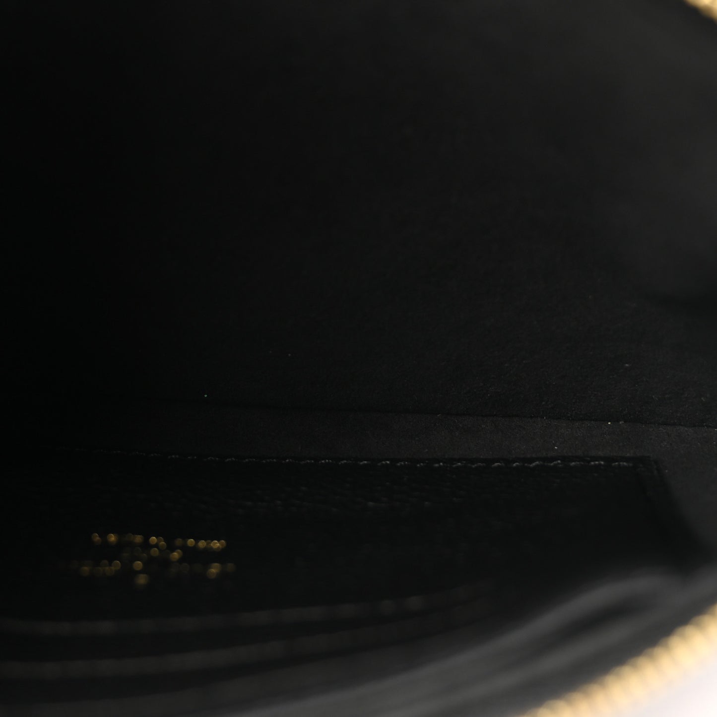 Empreinte Monogram Giant Double Zip Pochette Black Cream