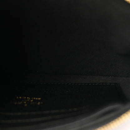 Louis Vuitton Empreinte Monogram Giant Double Zip Pochette Black Cream 5 of 10