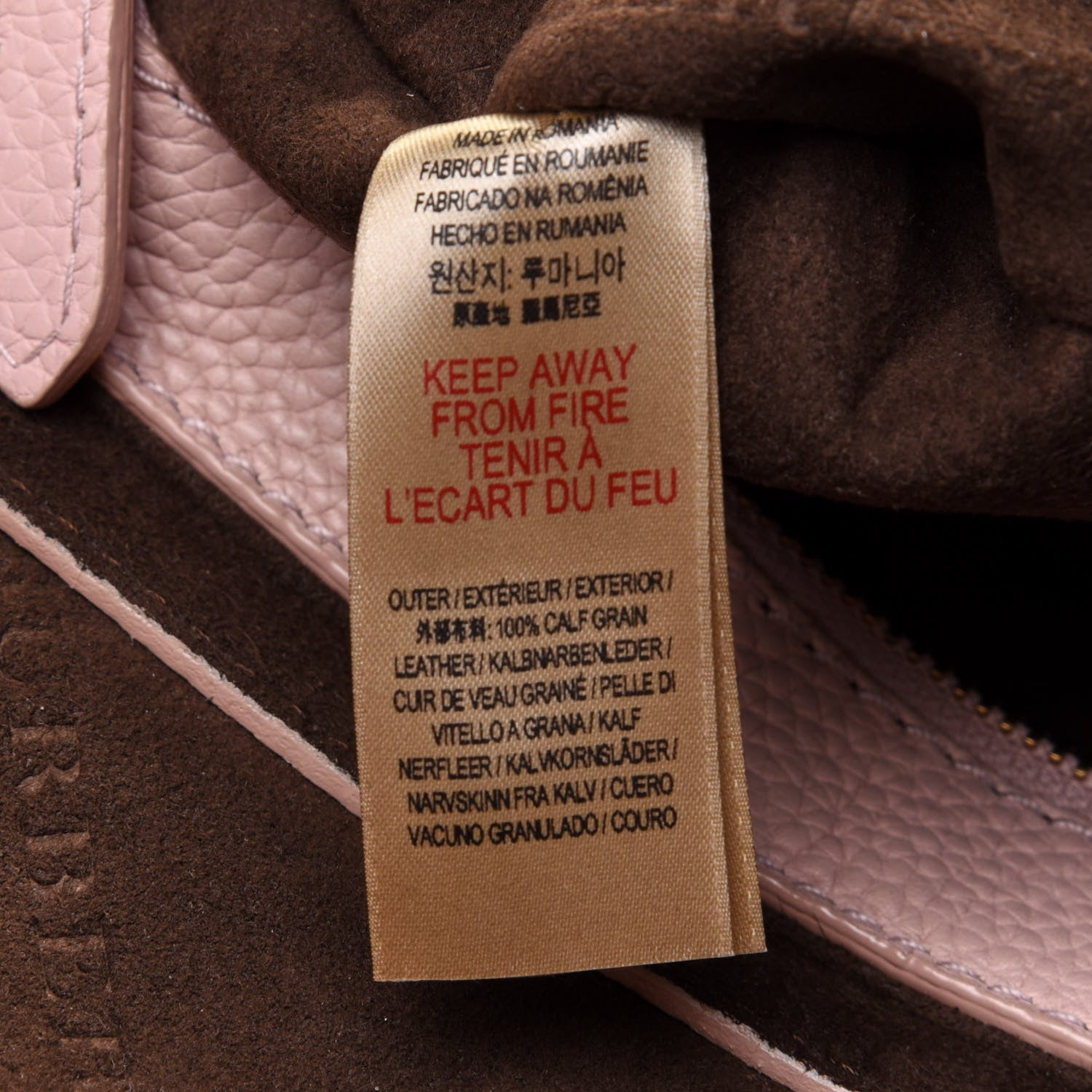 Burberry Signature Grain Small Burleigh Crossbody Bag Pale Ash Rose 8 of 11
