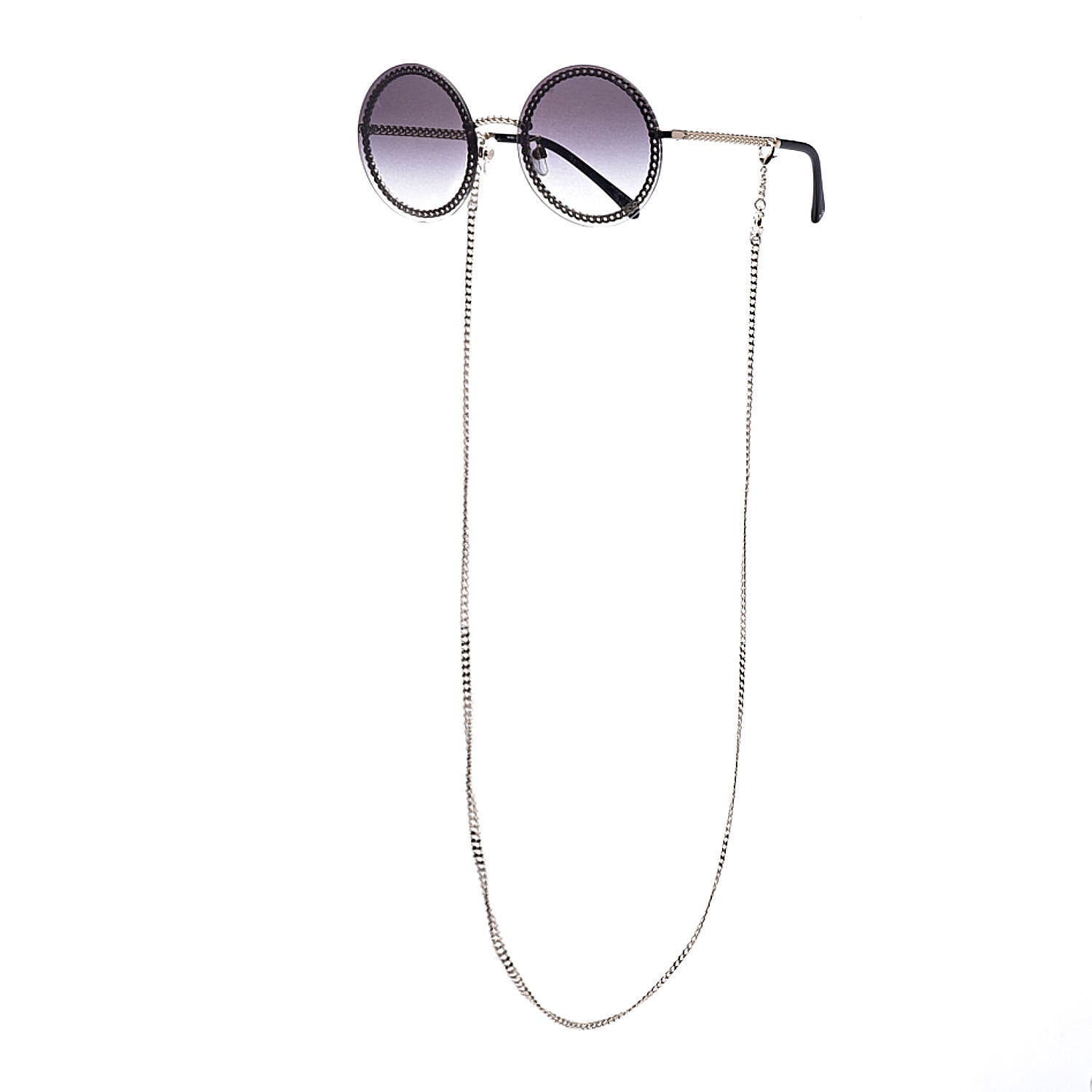 Chanel Round Chain Sunglasses 4245 Gold 2 of 9