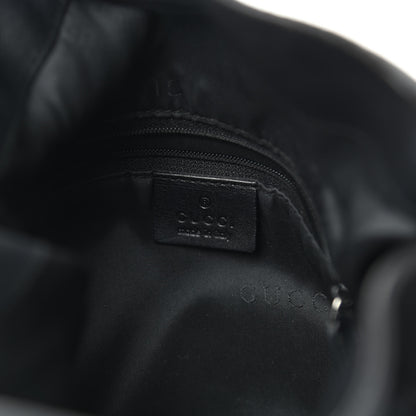 Gucci Monogram Bamboo Top Handle Bag Black 6 of 10