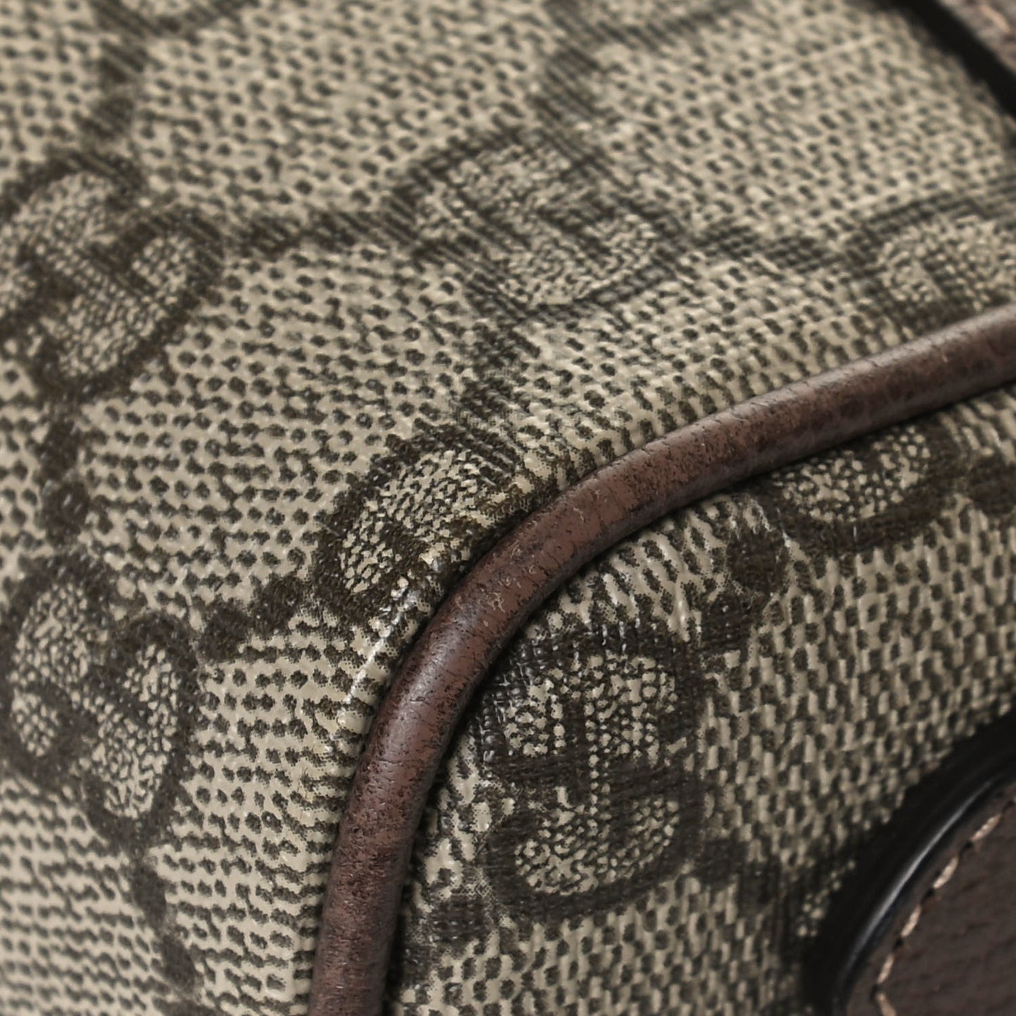 GG Supreme Monogram Web Mini Ophidia Shoulder Bag Brown