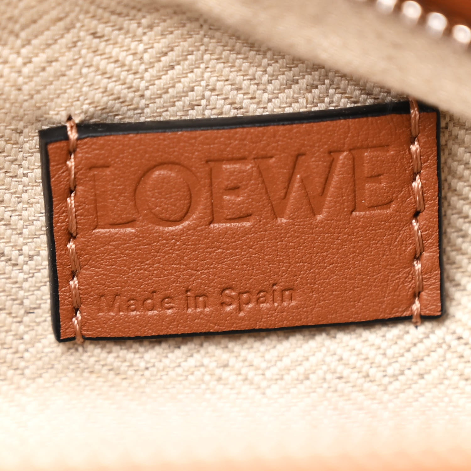 Loewe Calfskin Small Puzzle Edge Bag Tan 6 of 10