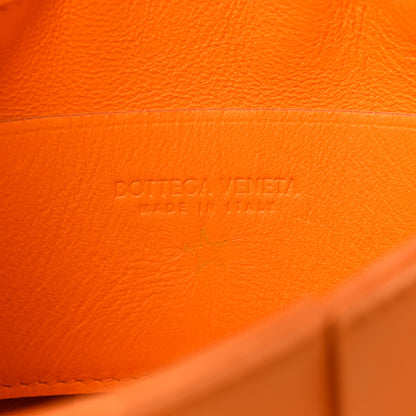 Bottega Veneta Lambskin Maxi Intrecciato Extra Mini Cassette Crossbody Bag Tangerine 6 of 10