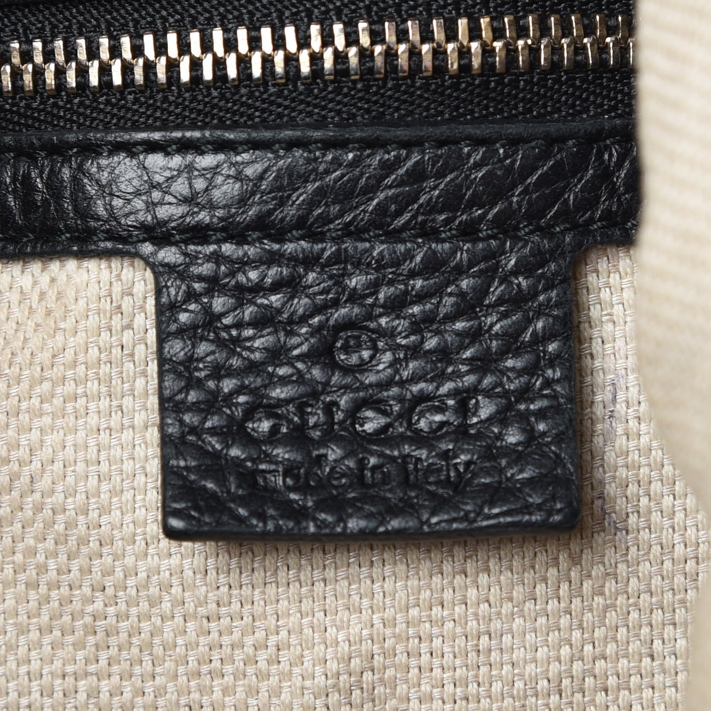 Pebbled Calfskin Medium Soho Chain Hobo Black
