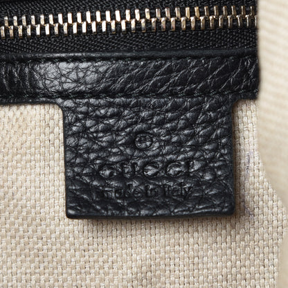 Gucci Pebbled Calfskin Medium Soho Chain Hobo Black 8 of 11