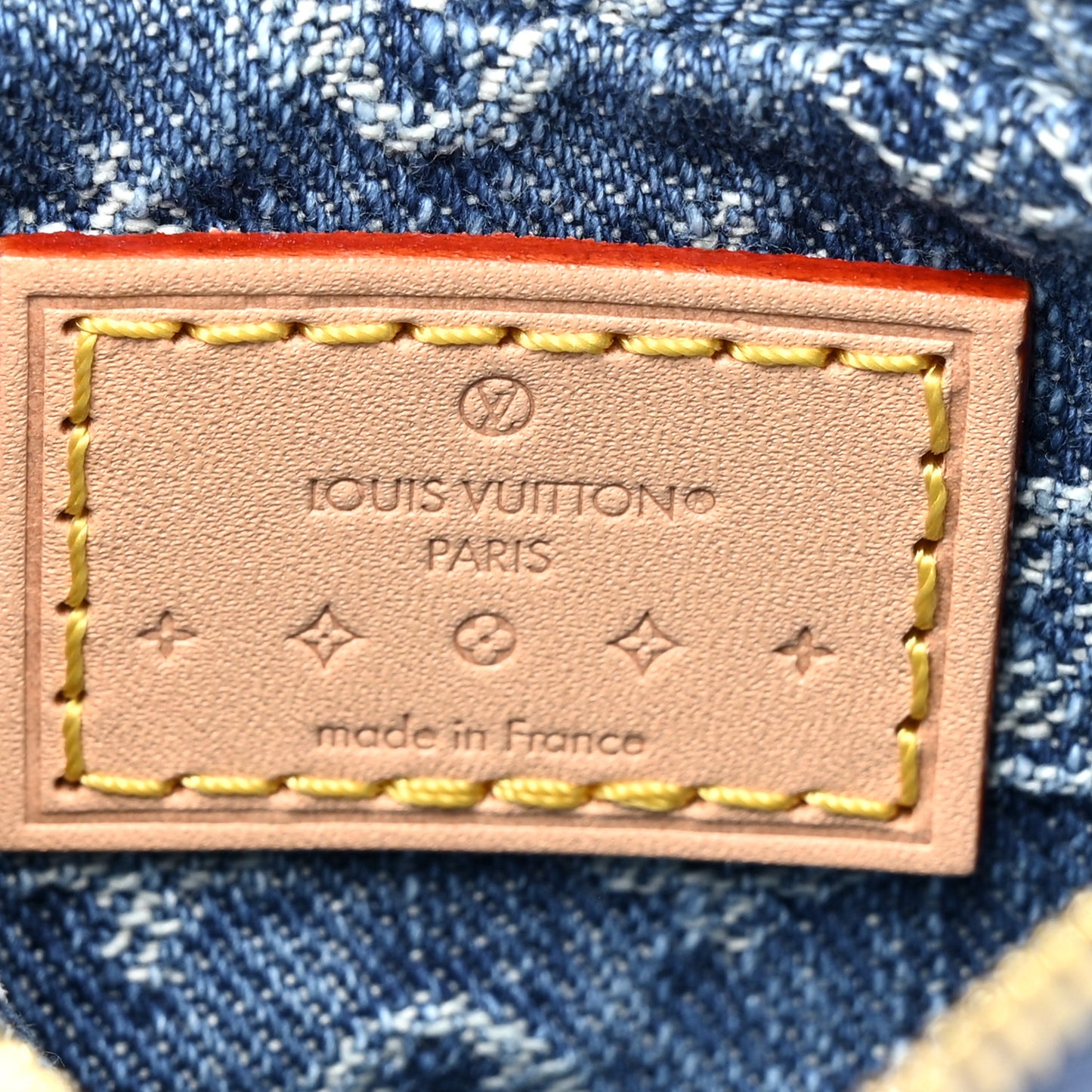 Monogram Denim Croissant Pochette Blue Blue