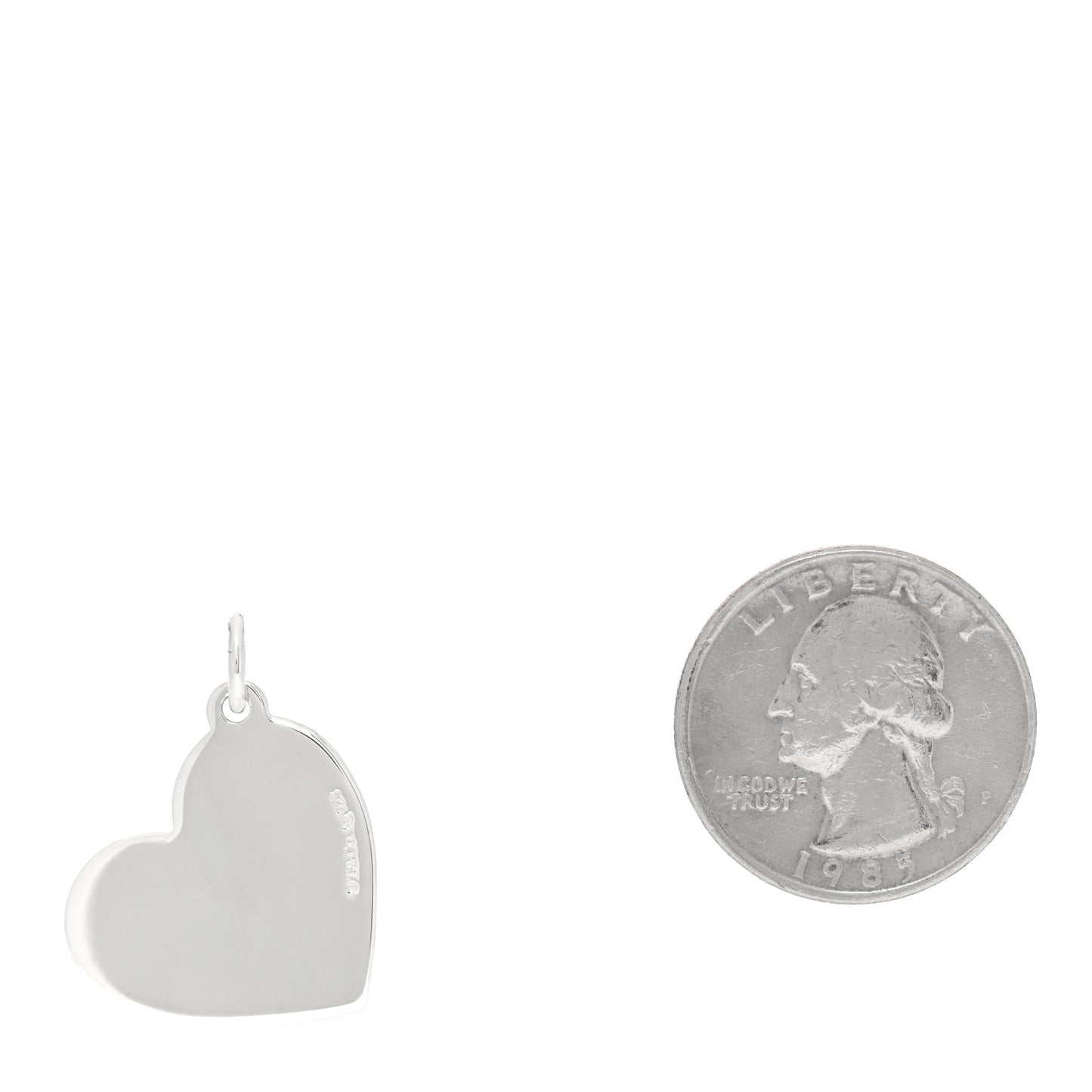 Sterling Silver Mom Heart Charm