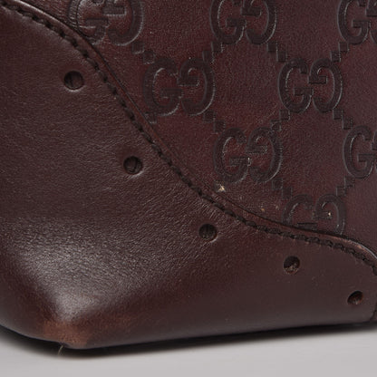 Gucci Guccissima Large Punch Tote Chocolate Brown 8 of 11