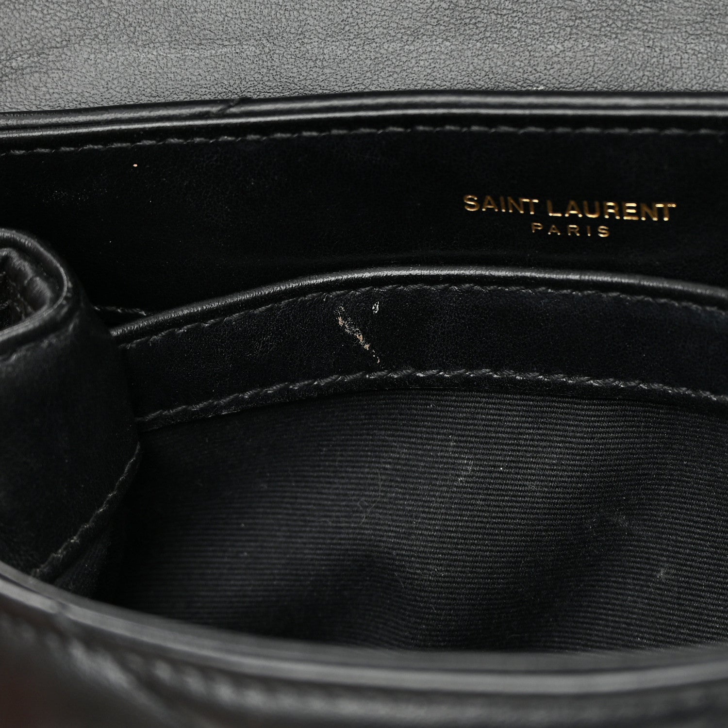Saint Laurent Calfskin Y Quilted Monogram Toy Loulou Crossbody Bag Black 11 of 15