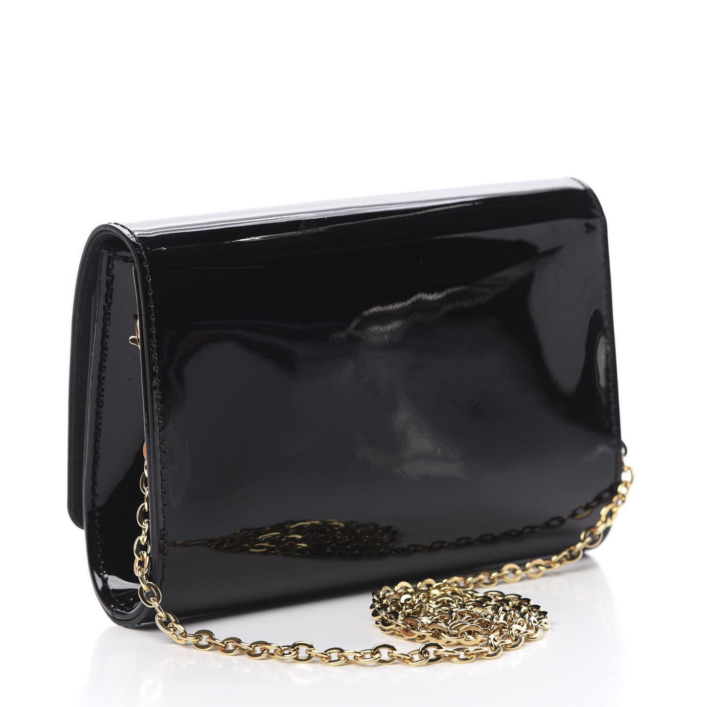 Patent Louise PM Chain Clutch Black