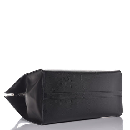 Prada Saffiano Cuir Calfskin Large Monochrome Top Handle Tote Black 4 of 7