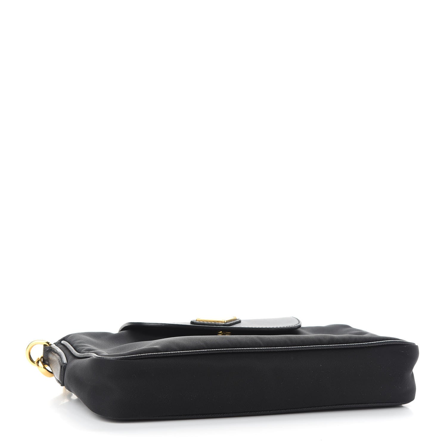 Prada Tessuto Nylon Saffiano Crossbody Bag Black 4 of 8