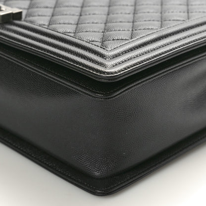 Chanel Caviar Quilted Large Boy Flap Black 10 of 12