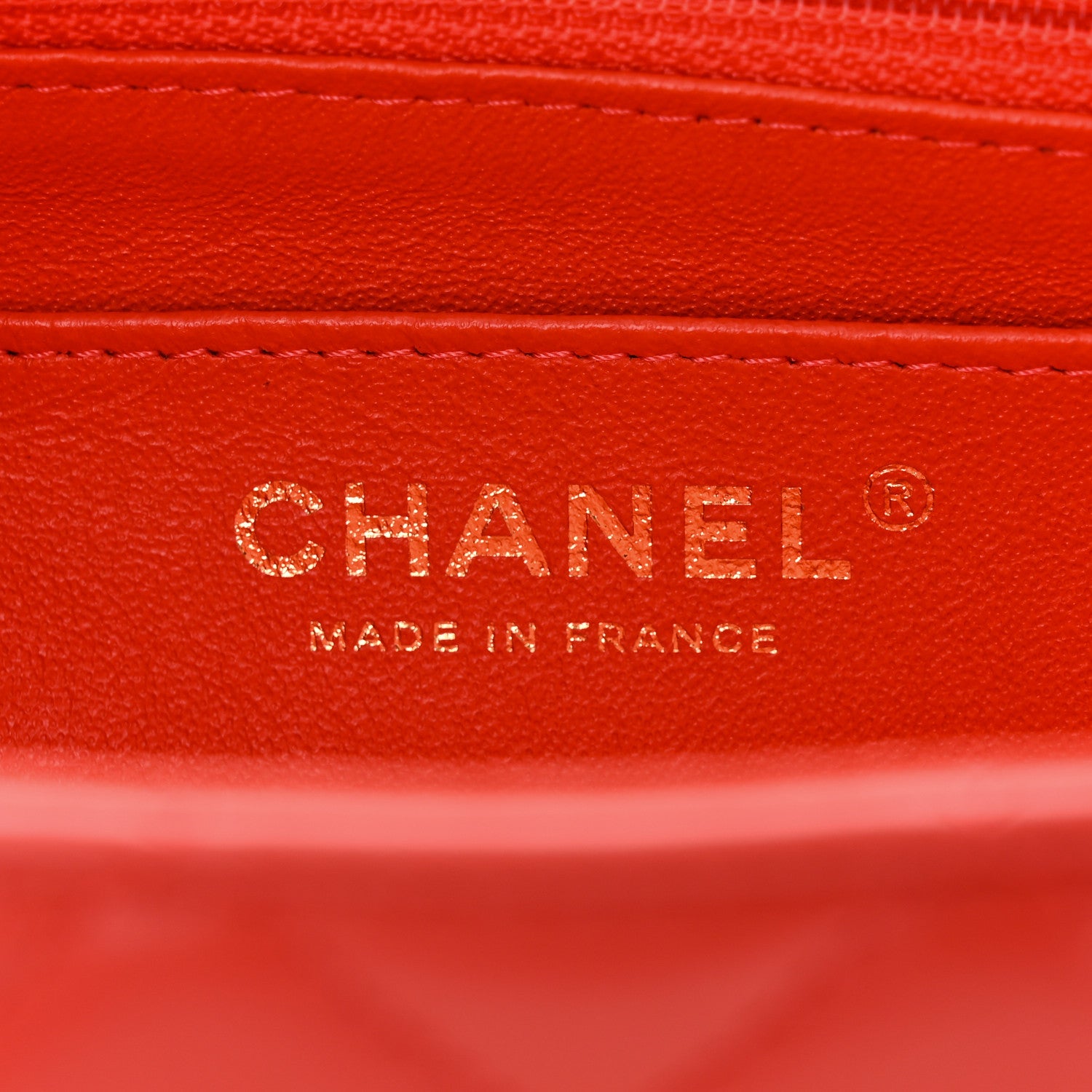 Chanel Lambskin Quilted Mini Rectangular Flap Red 6 of 11