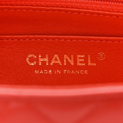 Chanel Lambskin Quilted Mini Rectangular Flap Red 6 of 11