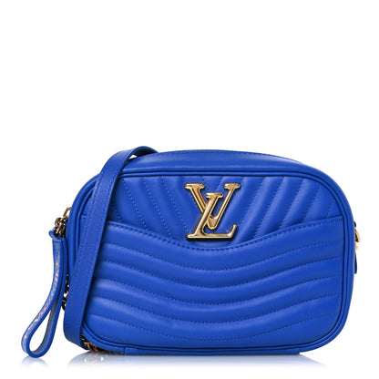 Louis Vuitton Calfskin New Wave Camera Bag Bleu Neon 1 of 12