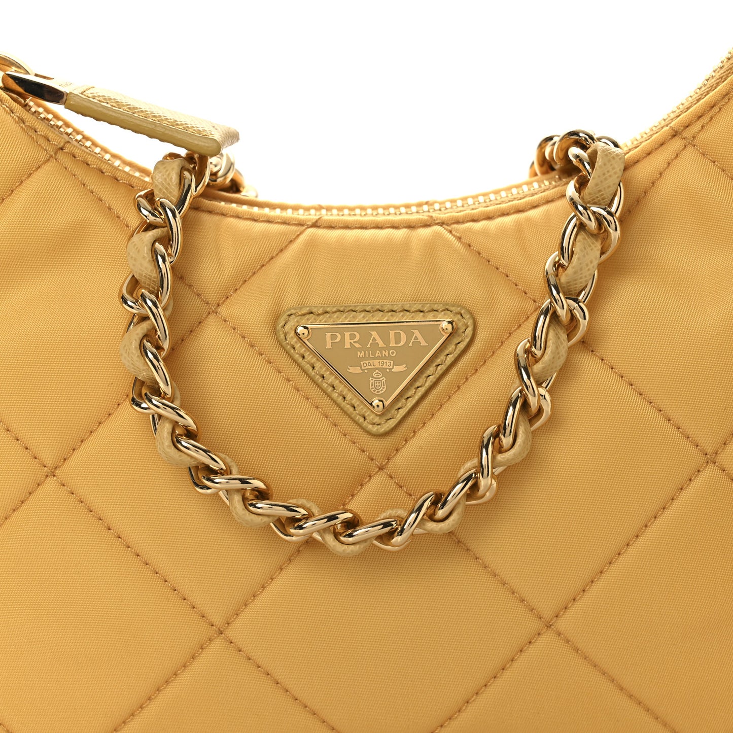 Re-Nylon Saffiano Stitched Mini Re-Edition 1995 Chaine Shoulder Bag Mais