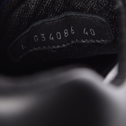 Chanel Nylon Calfskin CC Sneakers 40 Blue Black Grey 8 of 9