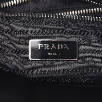 Prada Tessuto Nylon Nappa Tote Grey Black 6 of 13