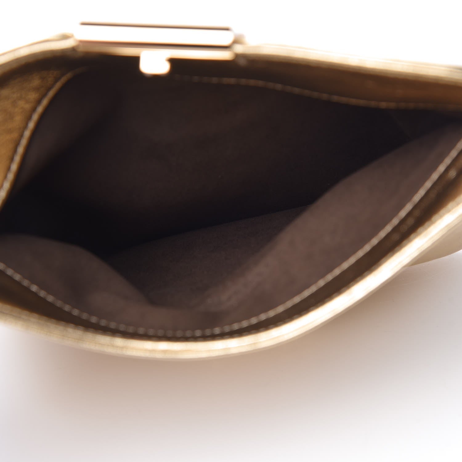 Louis Vuitton Metallic Lambskin SC Slim Clutch Gold 5 of 11