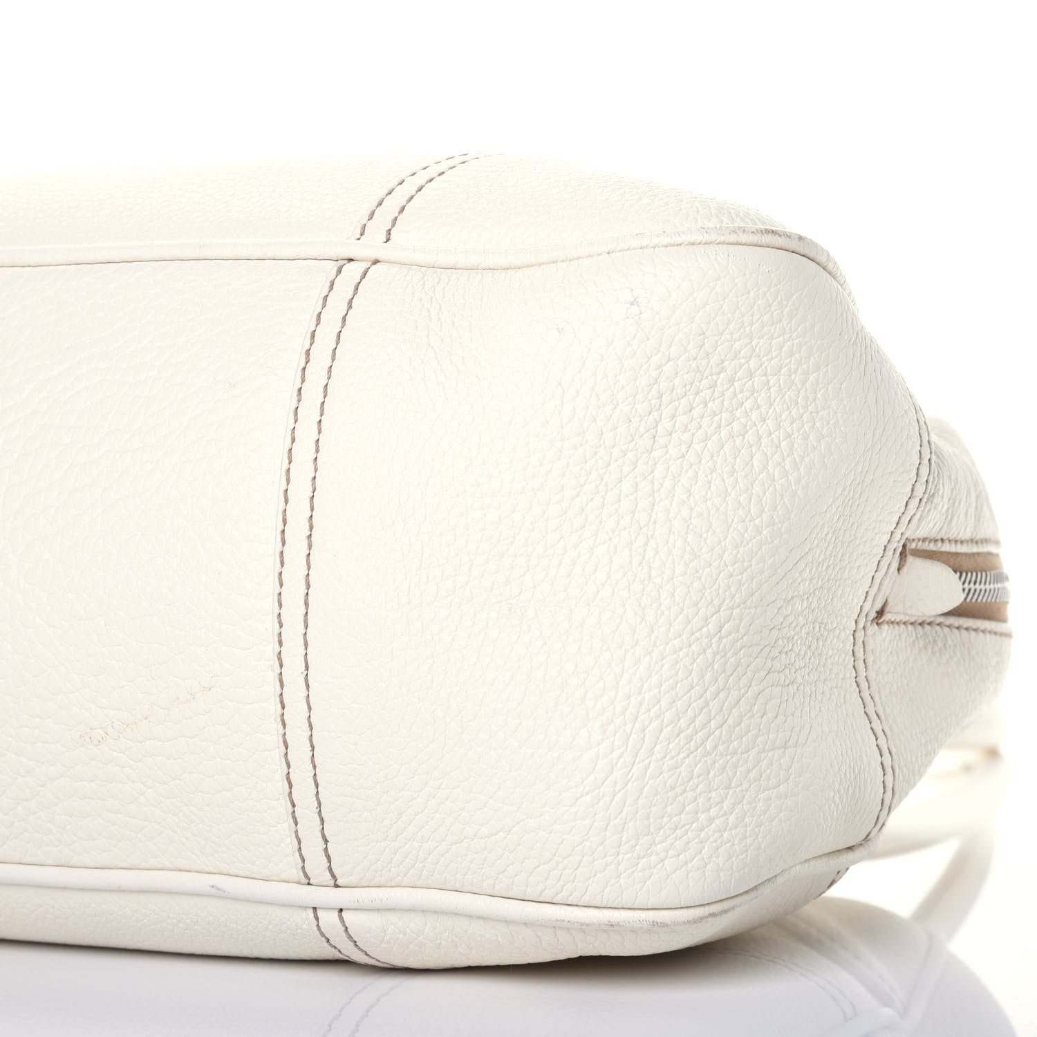 Prada Vitello Phenix Bowling Bag White 8 of 8