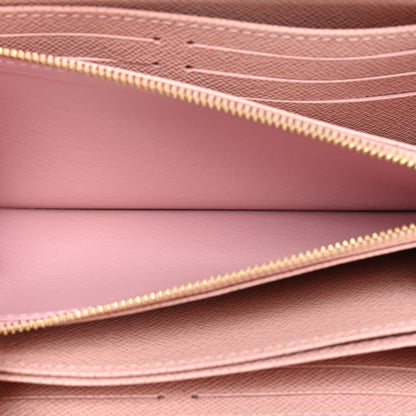 Louis Vuitton Damier Azur Clemence Wallet Rose Ballerine 6 of 13