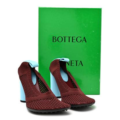 Bottega Veneta Cotton Knit Mesh Atomic Boots 40 Cherry Drip 10 of 10