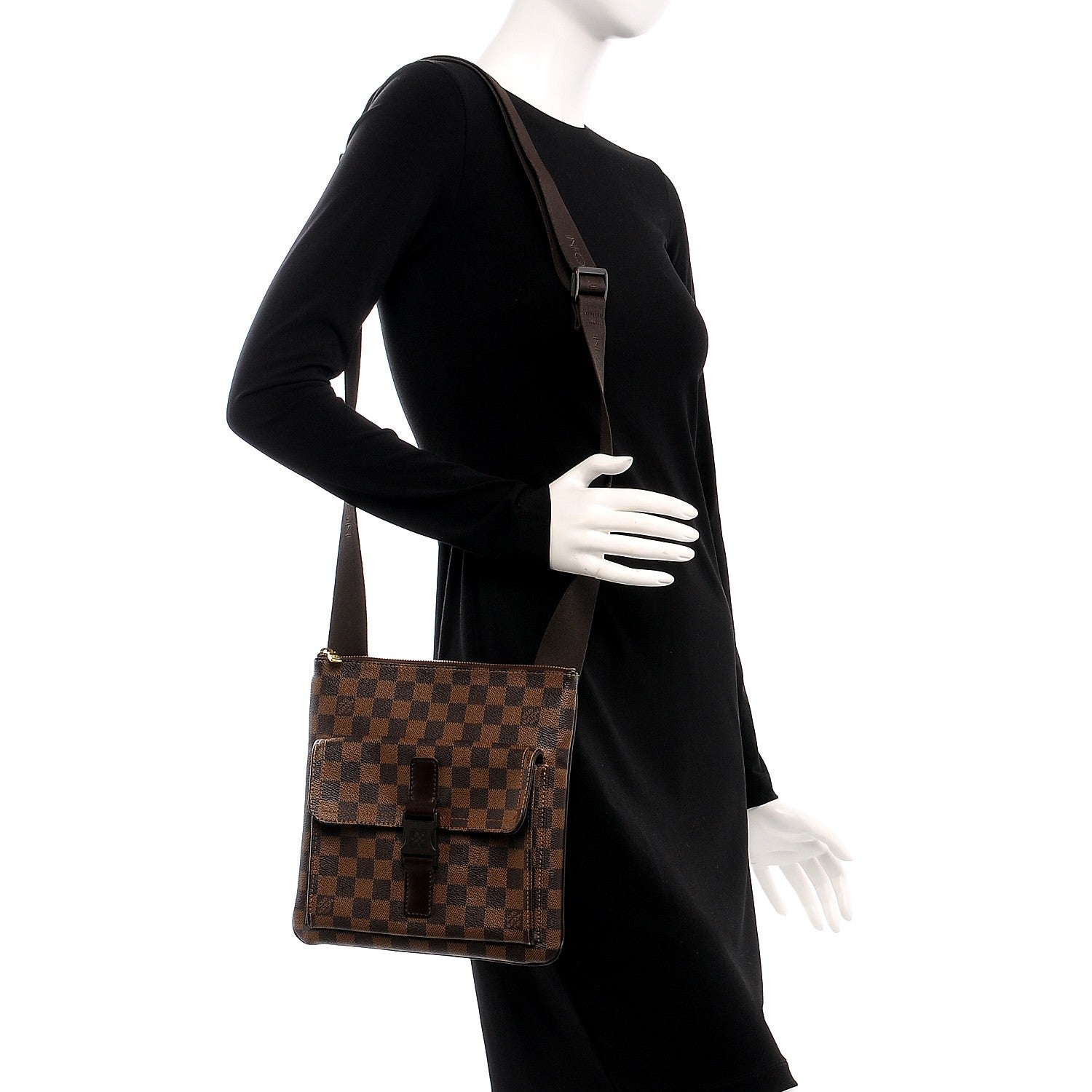 Louis Vuitton Damier Ebene Pochette Melville 2 of 9