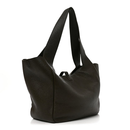 Saint Laurent Grained Deerskin Bea Tote Light Musk 3 of 10